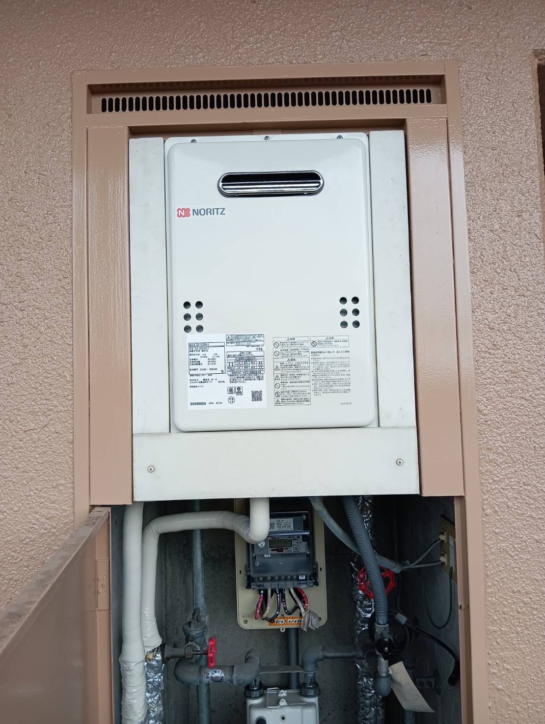 20251107A古いノーリツ給湯器を最新モデルへ交換！安定したお湯と省エネ性能を実現