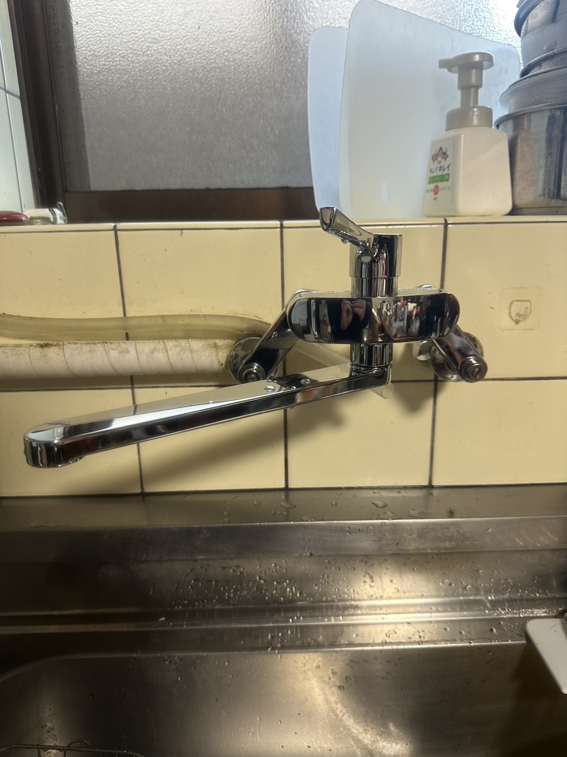 20260422Aキッチン水栓の交換工事姫路市